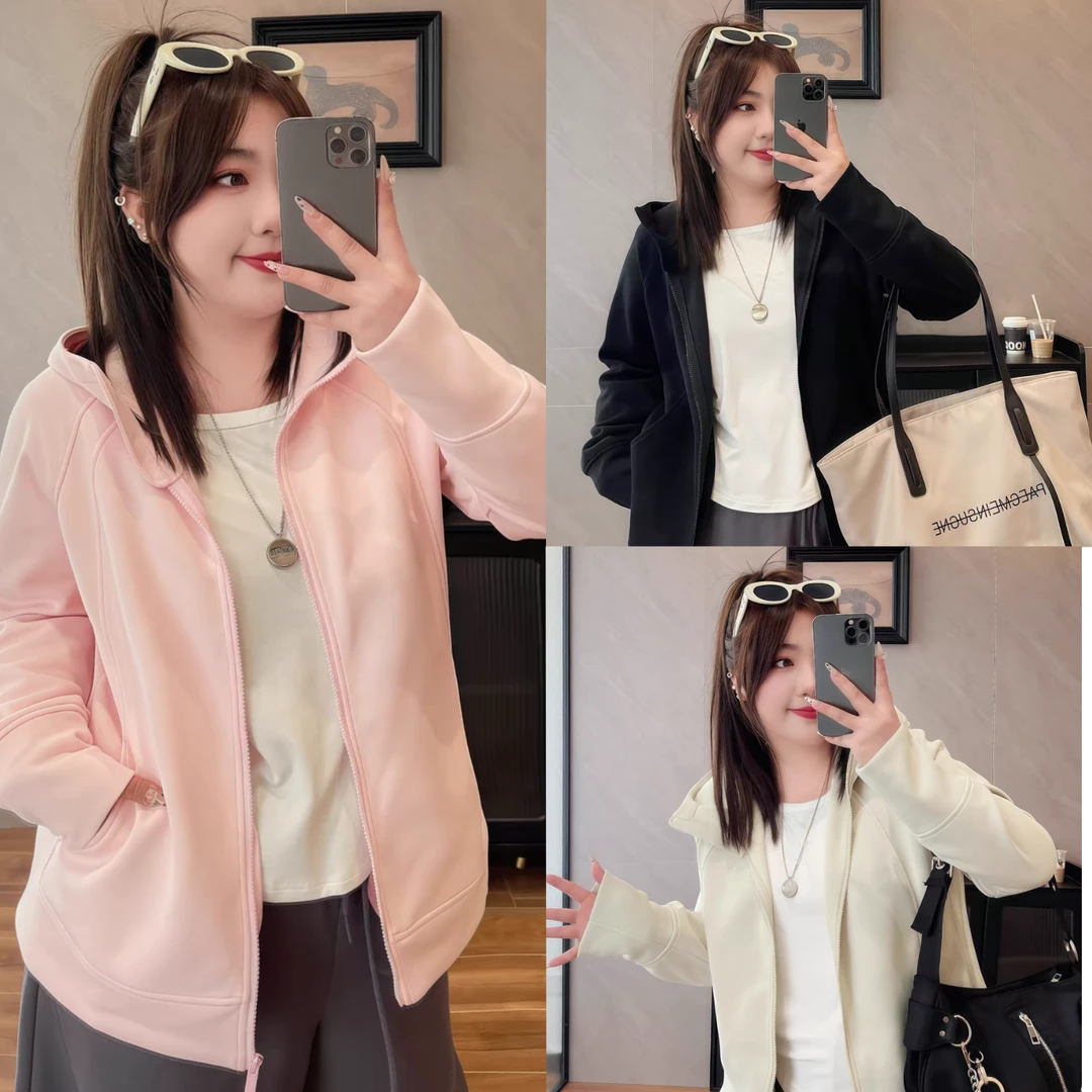 松驰出街 / 舒适拉满合身款卫衣外套11552花契大码200斤胖mm简约