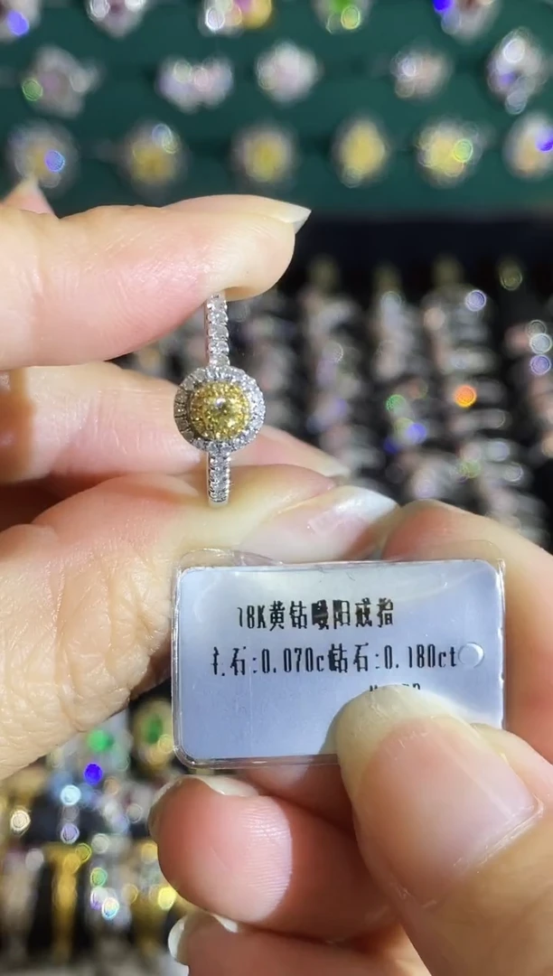 18K金镶嵌戒指钻石03