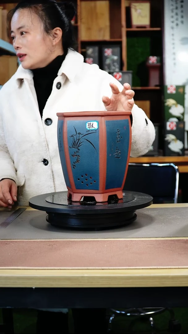 紫砂花盆紫砂花盆