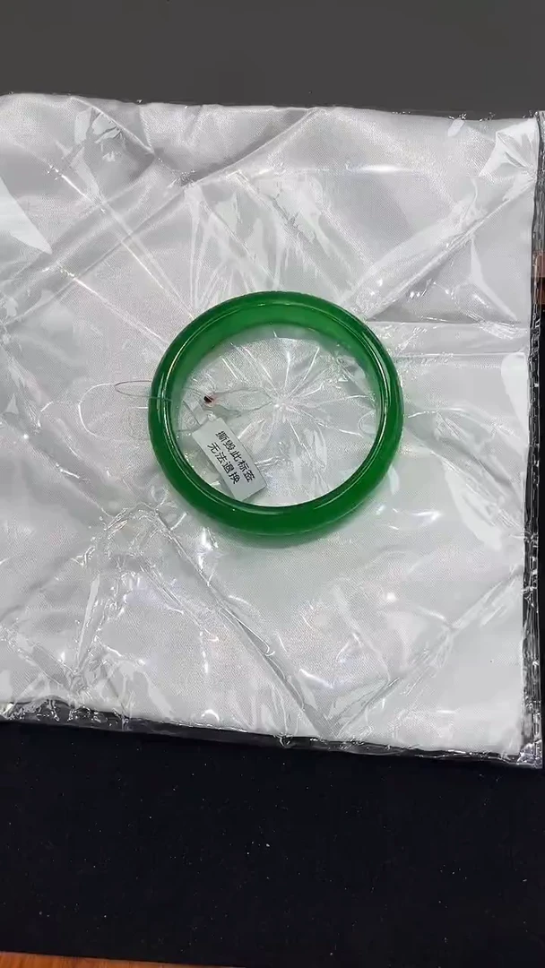 【闪购商品】砖雕s74  正阳绿手镯  圈口53-60