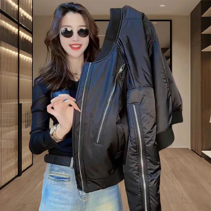 春季外套女2025爆款洋气休闲百搭飞行员夹克服短款宽松显瘦棒球服