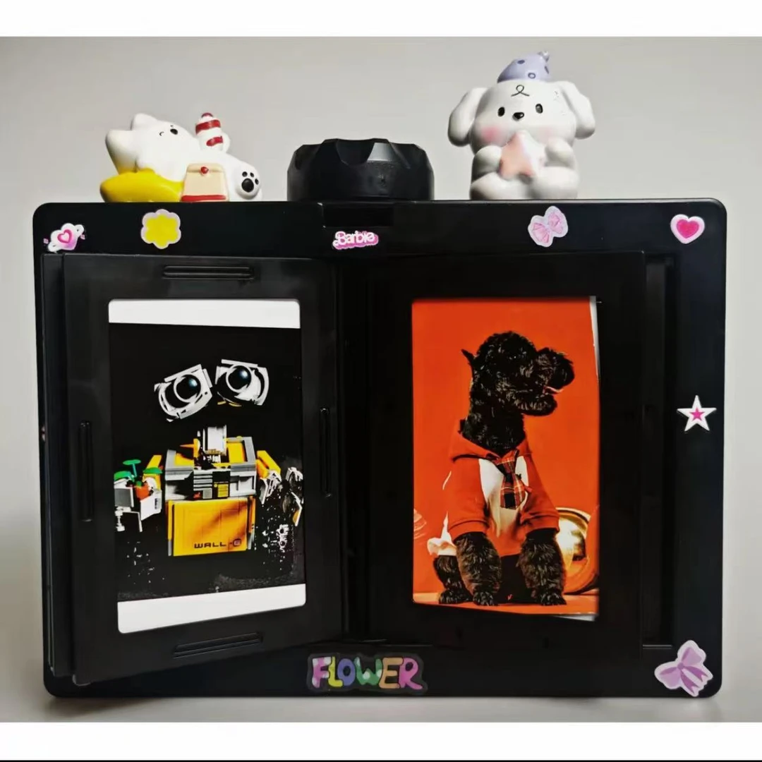 拍立得旋转相册翻页立体相框旋转式相框收纳照片创意摆件