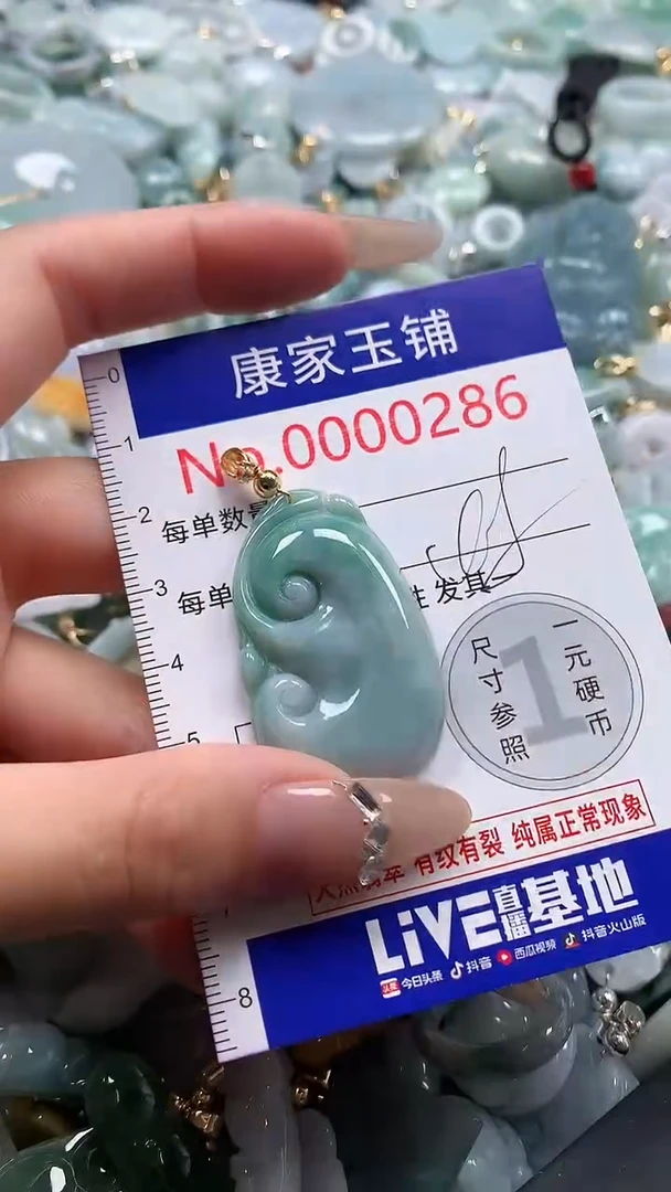 翡翠未镶嵌吊坠(不含链)286