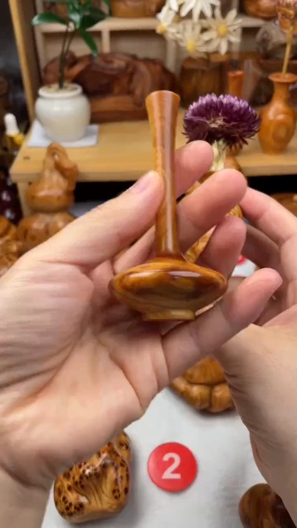 木太行崖柏精品花瓶