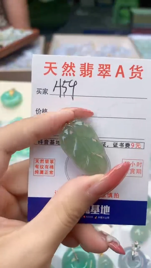 颈饰未镶嵌翡翠天然A货翡翠挂件