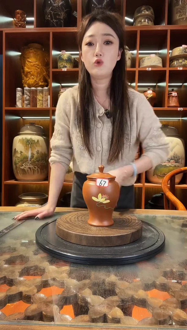 罐云南建水紫陶复烧小茶罐@67