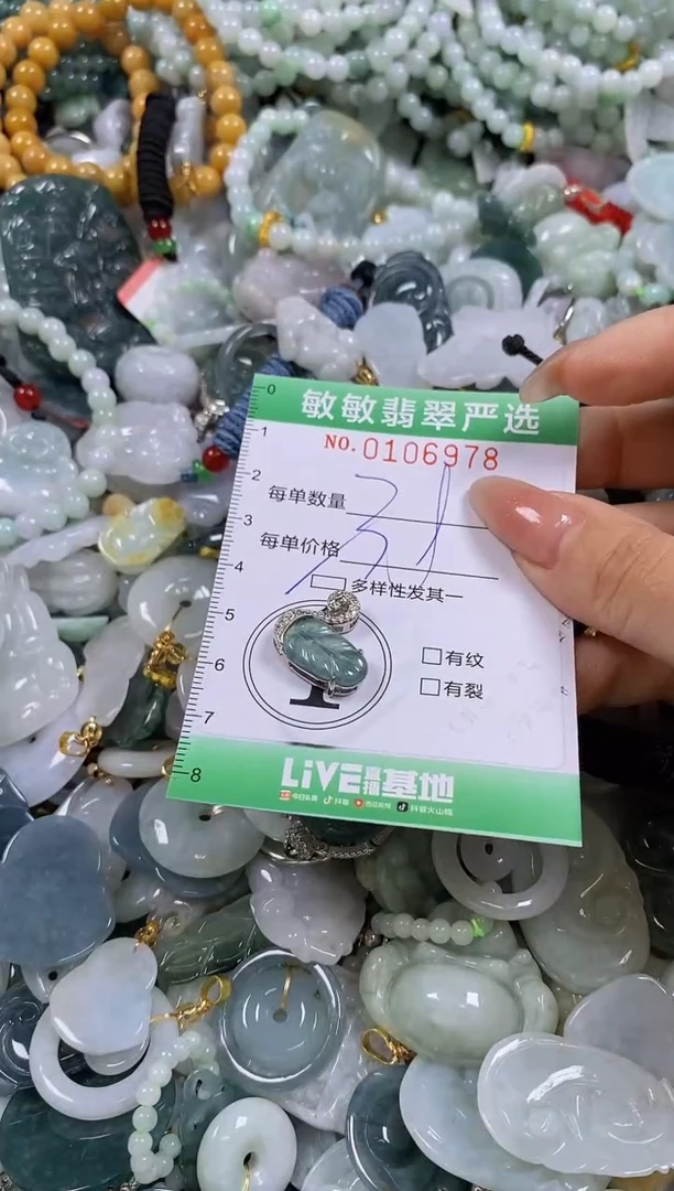 【闪购商品】翡翠颈饰未镶嵌闪购0106978多样性发其一