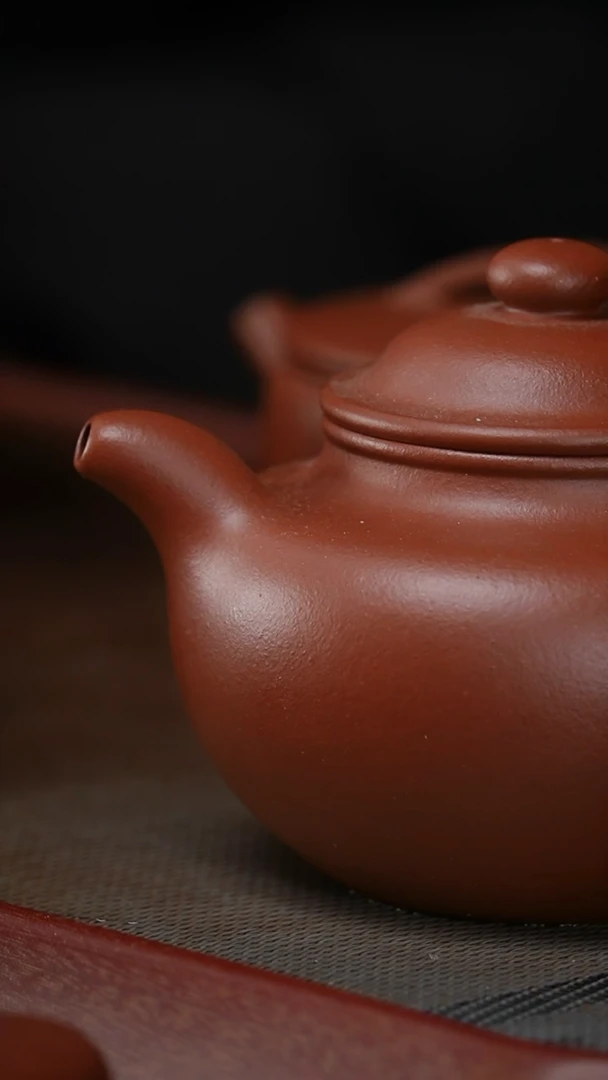【闪购商品】紫砂茶壶莲子大红泥