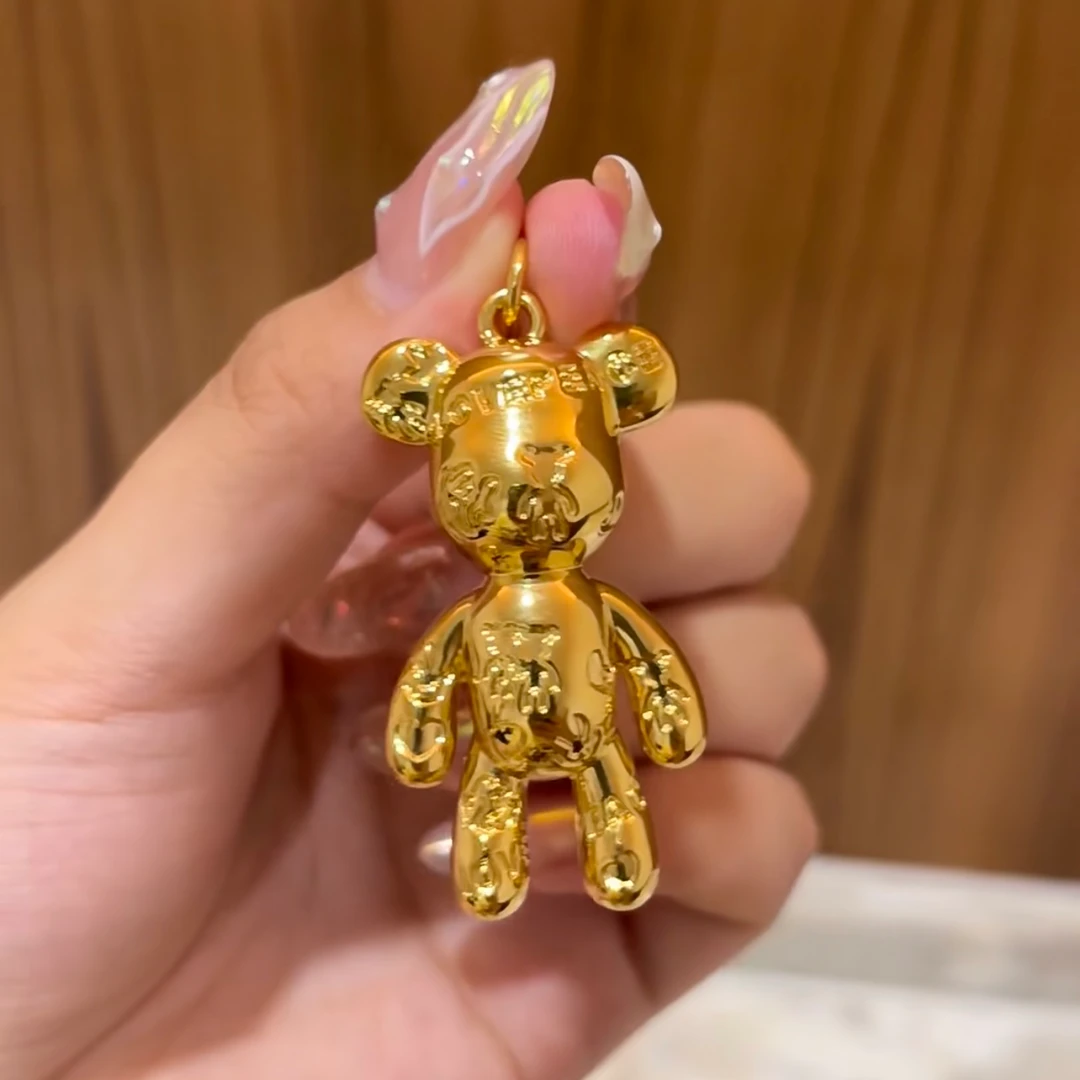 足金999 暴力熊吊坠（多样性发一件） 5D黄金A4