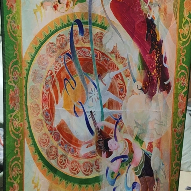 锦悦高端夏季新款新中式龙鳞纹围巾披肩70*180（S247）