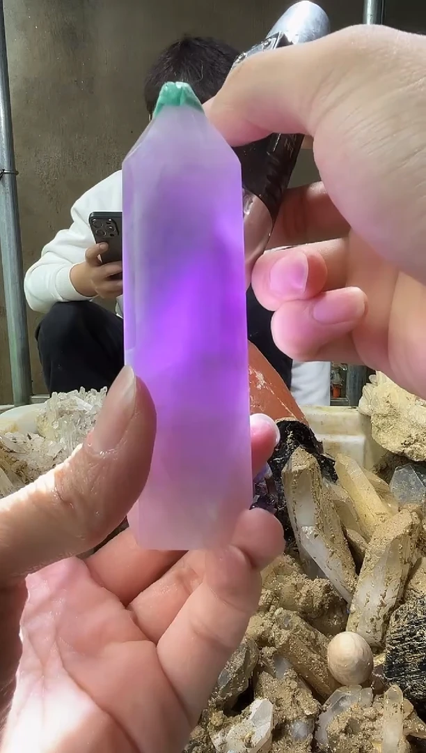 未镶嵌大型摆件（非配饰）水晶紫水晶柱子 469
