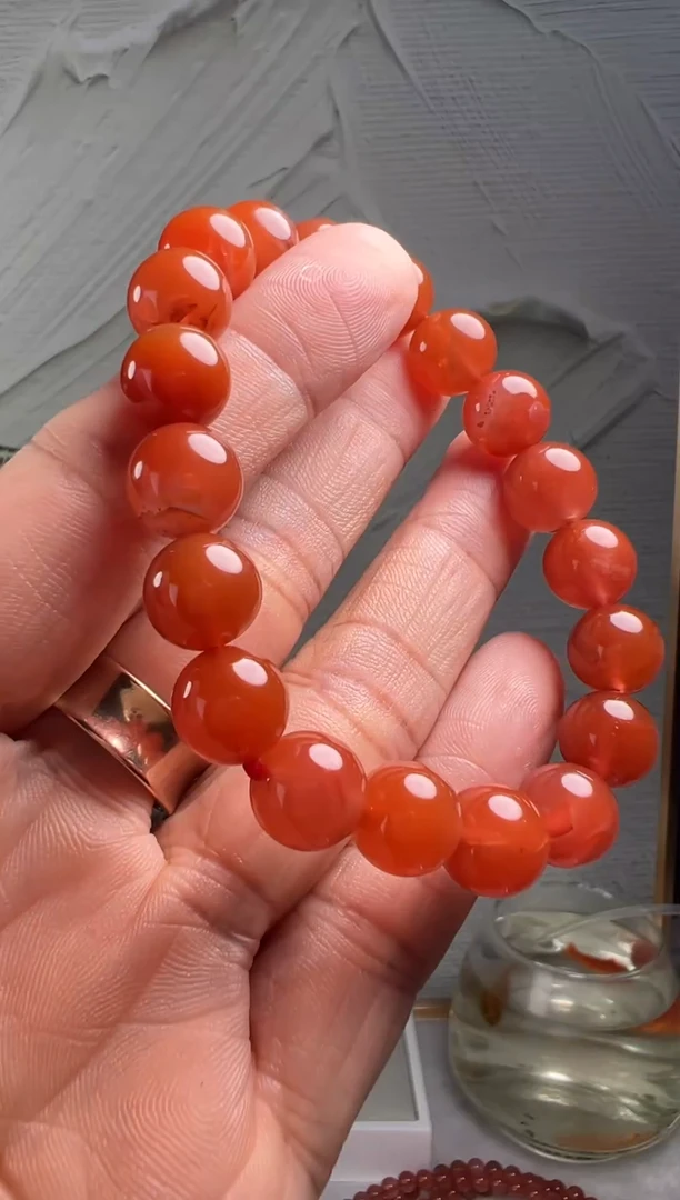 手串未镶嵌南红玛瑙南红玛瑙（默认微瑕）