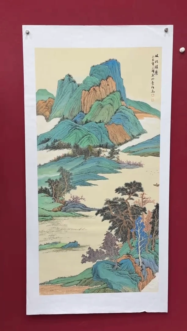 国画国画绘画山水花鸟