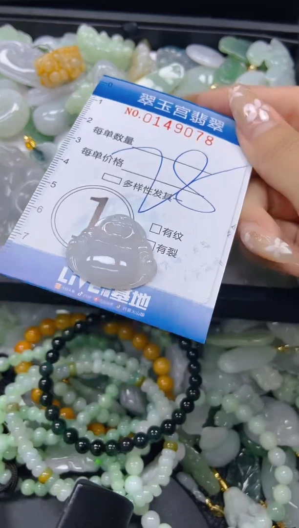 翡翠未镶嵌颈饰闪购0149078