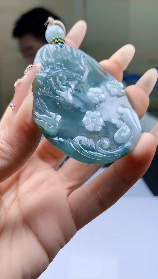 【闪购商品】定制翡翠未镶嵌5028ty-毛货挂件88