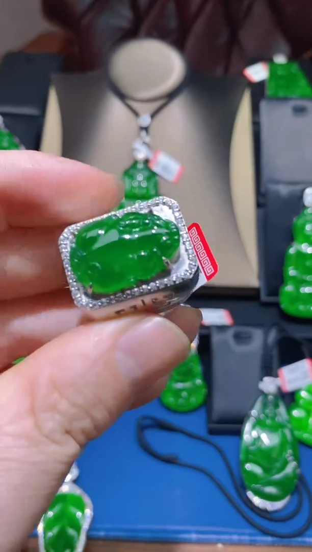 【闪购商品】翡翠戒指未镶嵌天然A货翡翠M11