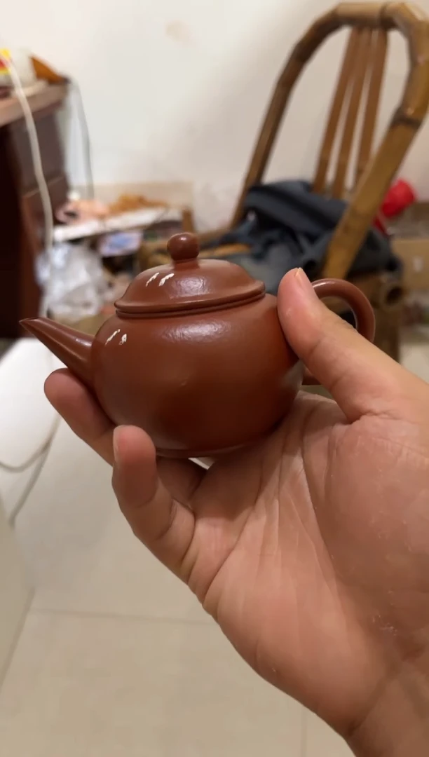 茶壶紫砂微瑕大红袍水平