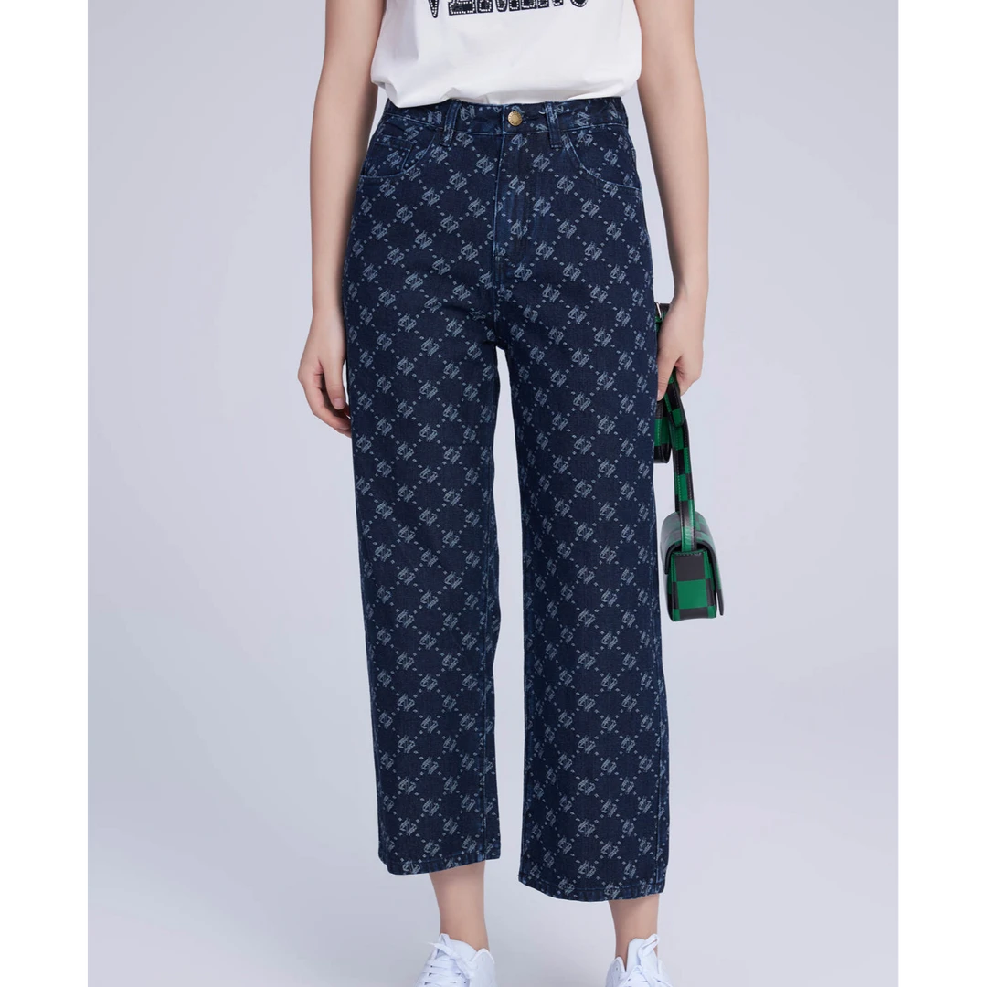 【小水专属】FINITY 专柜正品新款时尚廓形休闲百搭裤子 F20WC3112R