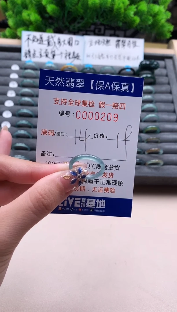 未镶嵌戒指翡翠天然  209