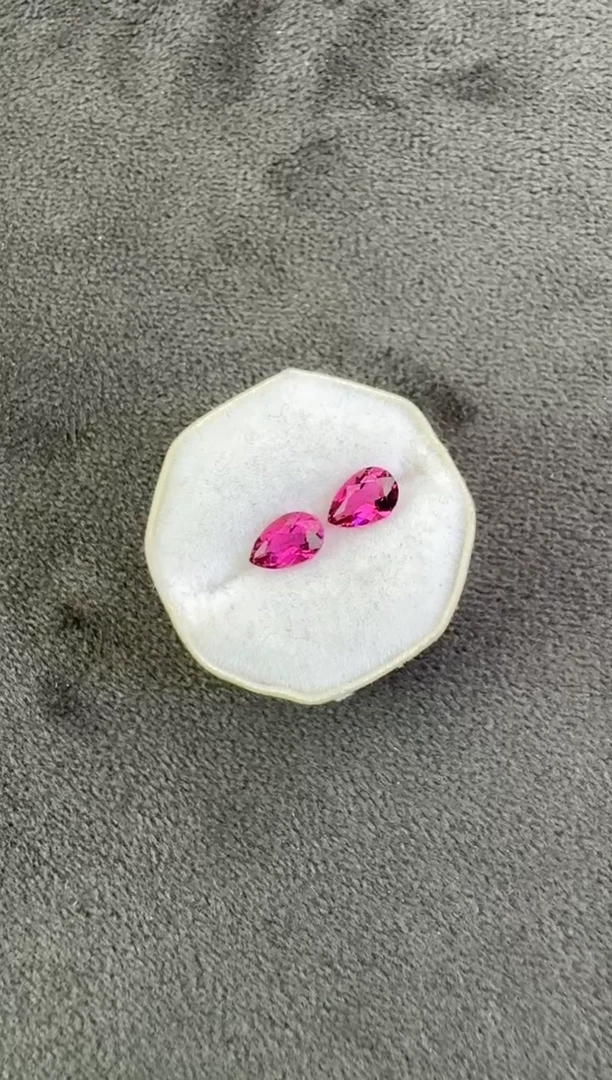 【闪购商品】碧玺珠宝半成品未镶嵌一对