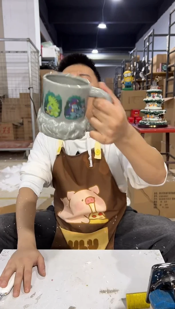 瓷片宝可梦岩洞系列水杯