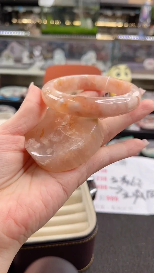 未镶嵌手镯石英质玉58圈口 （赠品镯心）354399