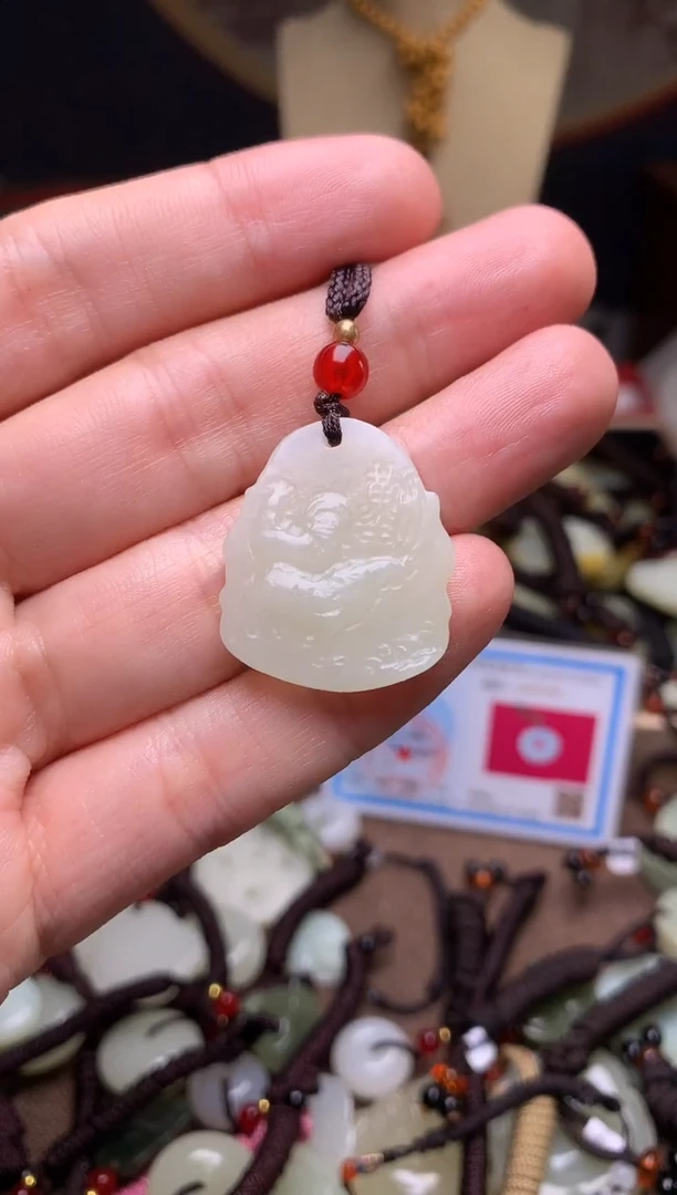 颈饰未镶嵌和田玉新疆料青海料清水和田玉吊坠