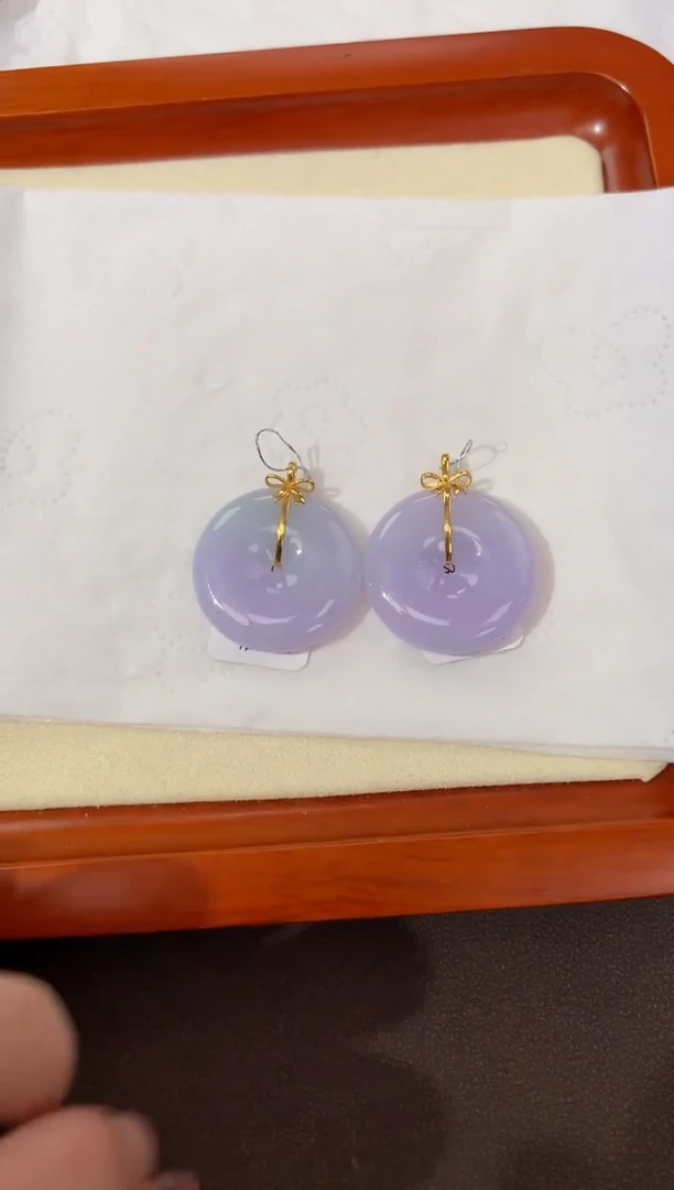 【闪购商品】翡翠颈饰18K金镶嵌天然缅甸a货翡翠(多样性发其一)