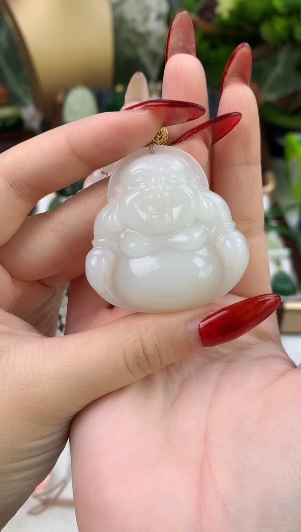 颈饰未镶嵌和田玉平****米吊坠