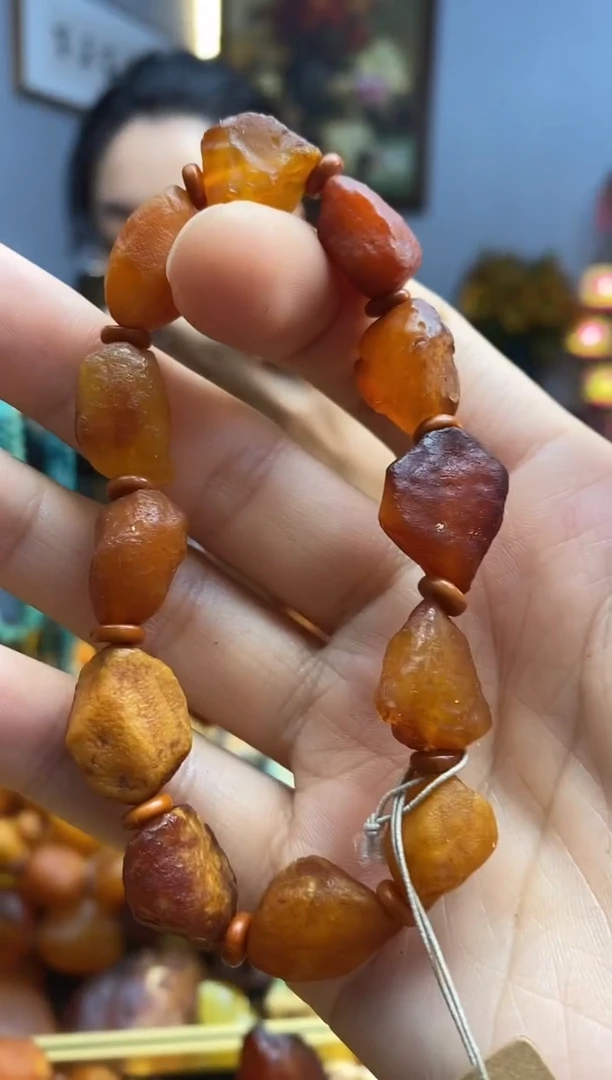 未镶嵌琥珀手串手串
