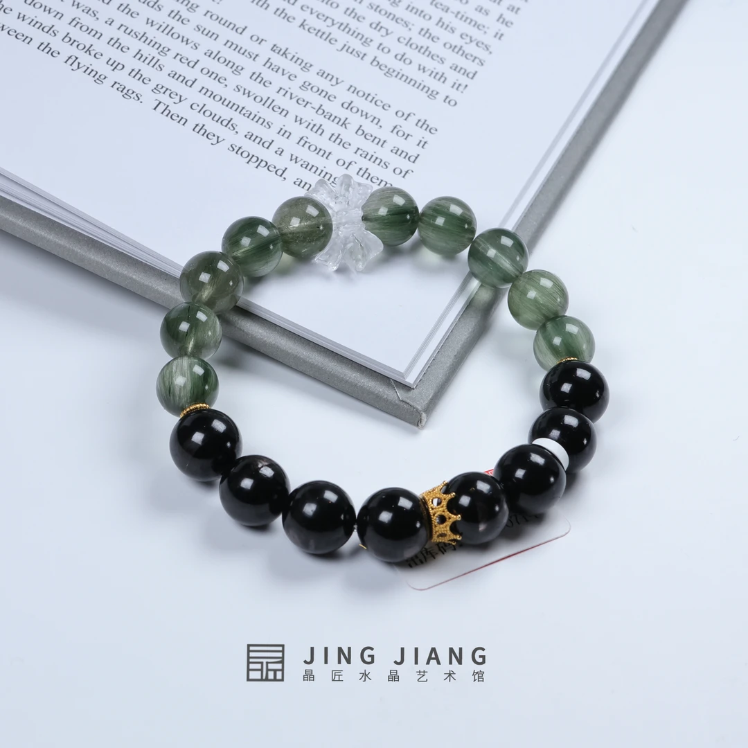 晶匠18k绿发晶顺心手串 多样性发一 编号-Z24273 双节
