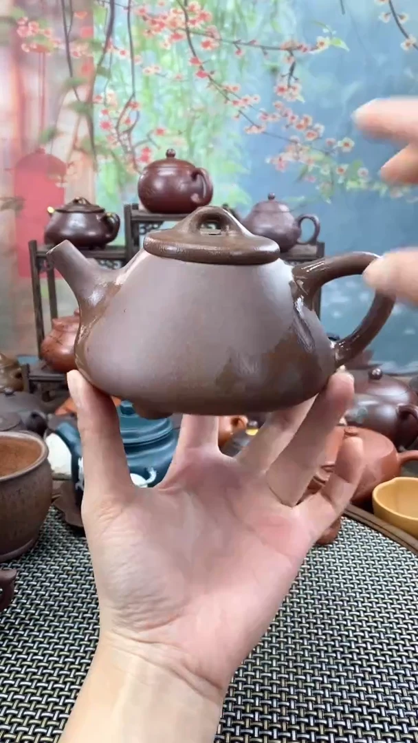 茶壶紫砂紫泥大石瓢300cc