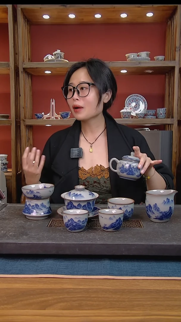 简装家用款7件套 老陶泥开片纹陶瓷茶具