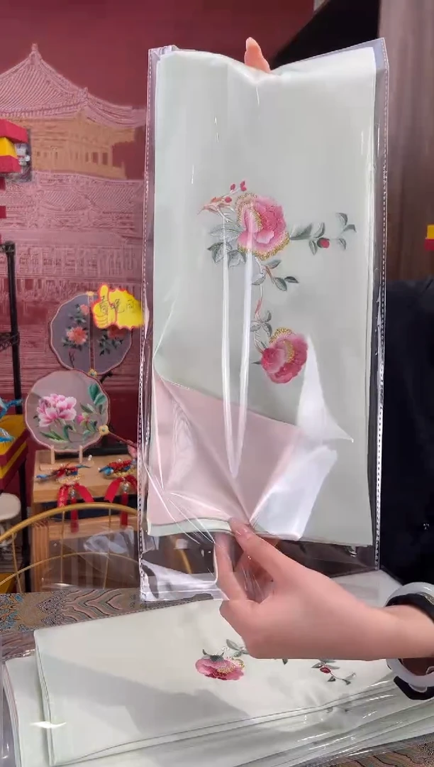 【闪购商品】刺绣苏绣100桑蚕丝丝巾
