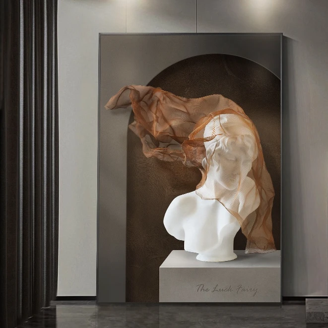 【北欧雕塑】高级感客厅装饰画艺术雕塑人物挂画高档沙发背景墙壁画