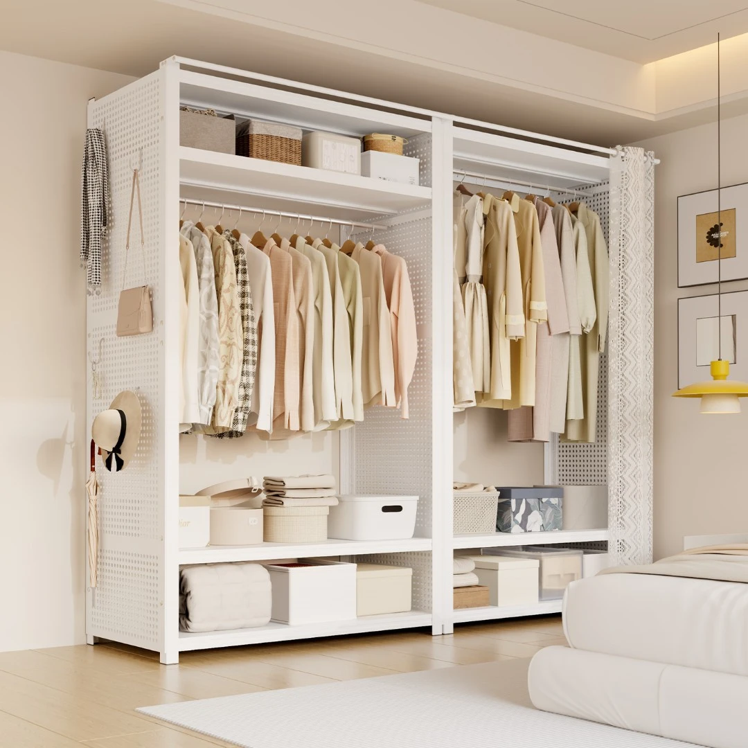 衣架落地卧室衣帽间组装架子2025新款衣服置物架开放新型落地衣架