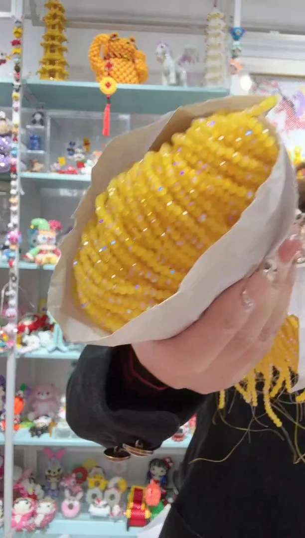 玻璃02138卡2水晶扁10条蜜蜡黄玉微光彩