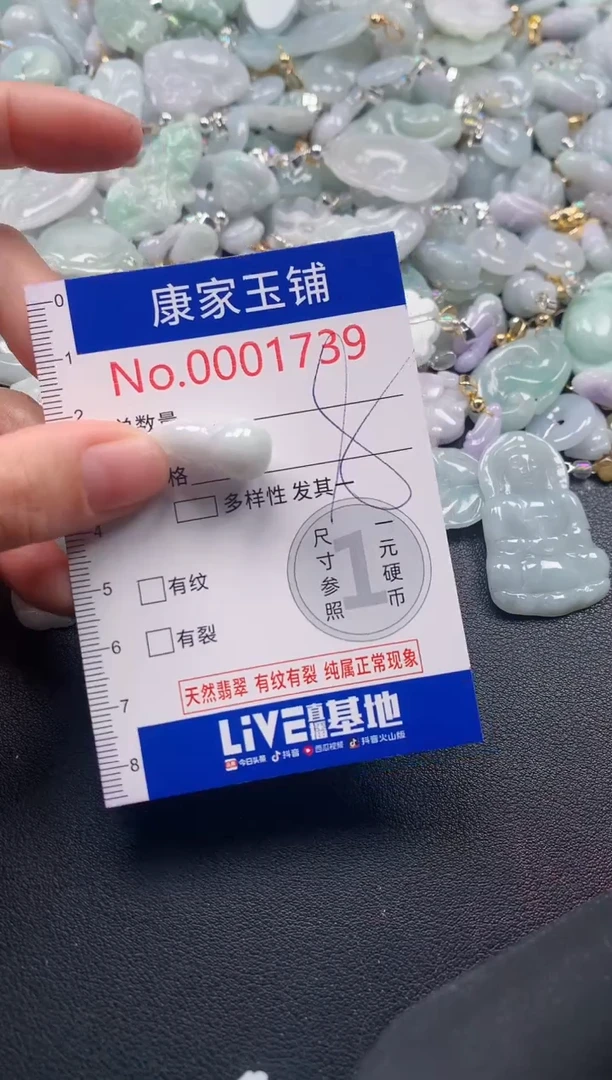 吊坠(不含链)未镶嵌翡翠1739