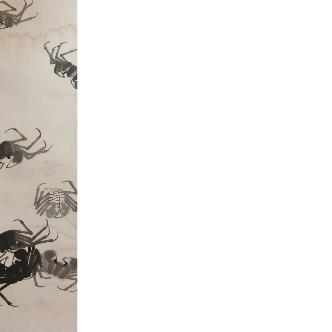 【辽拍】V250211-1-70《螃蟹》（3.9平尺) 纸本镜片 yy1204w