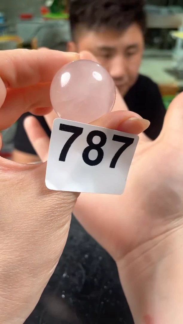 未镶嵌水晶大型摆件（非配饰）粉水晶球多样性发其一30-35 787