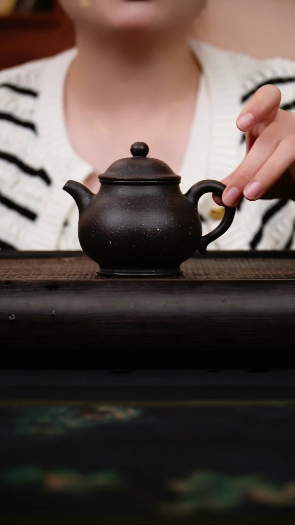 茶壶紫砂绿降坡潘壶