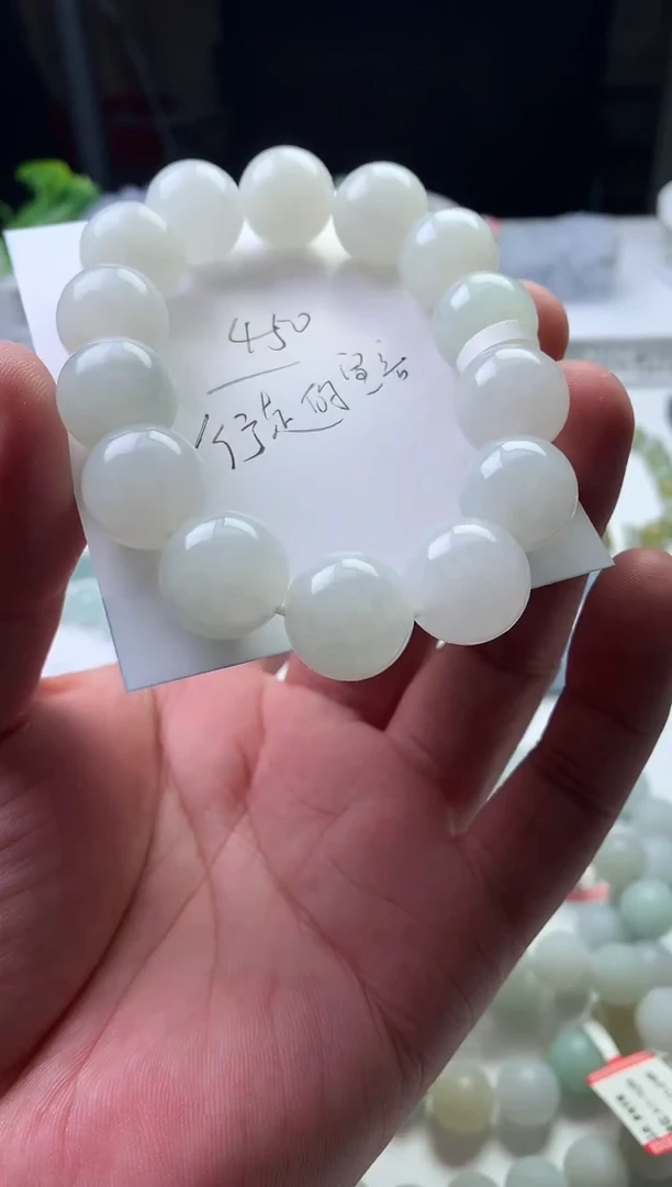 颈饰未镶嵌翡翠安*珠子14+