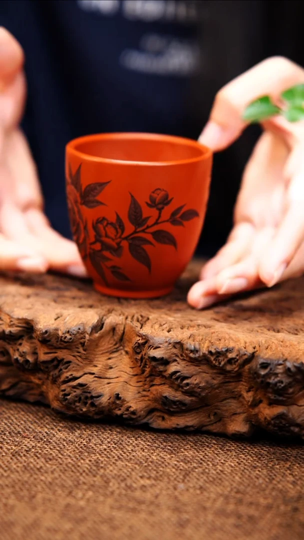 茶杯紫砂原矿紫砂杯