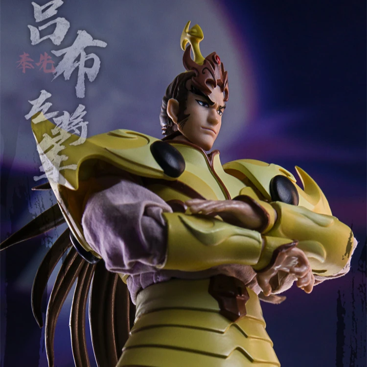 玩朝 1/12 央三国 三国演义 五虎 吕布 可动人偶 手办 模玩 摆件
