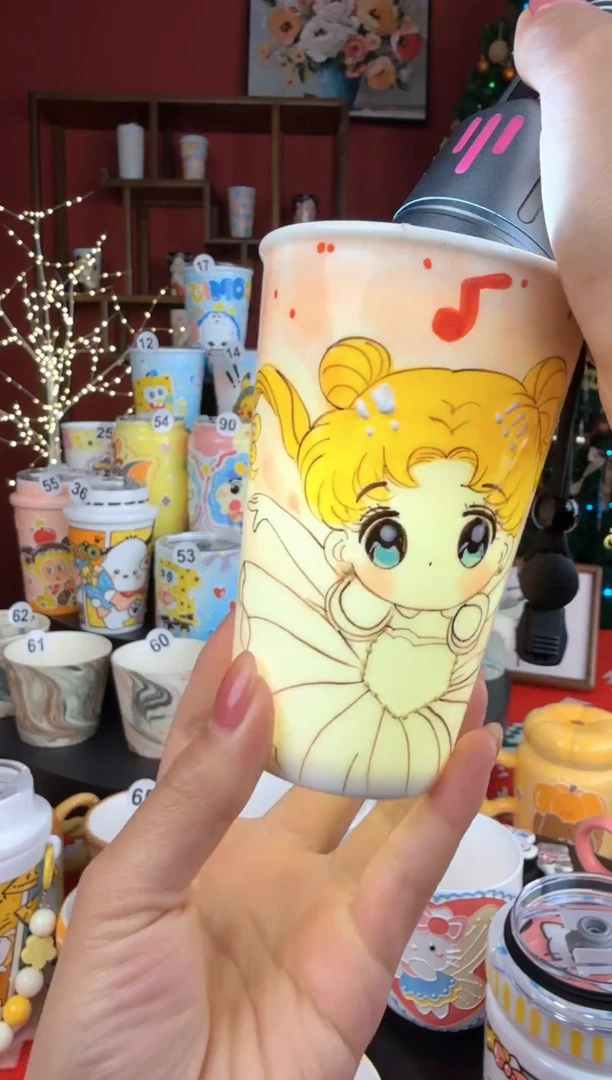 景德镇高温釉下彩美少女
