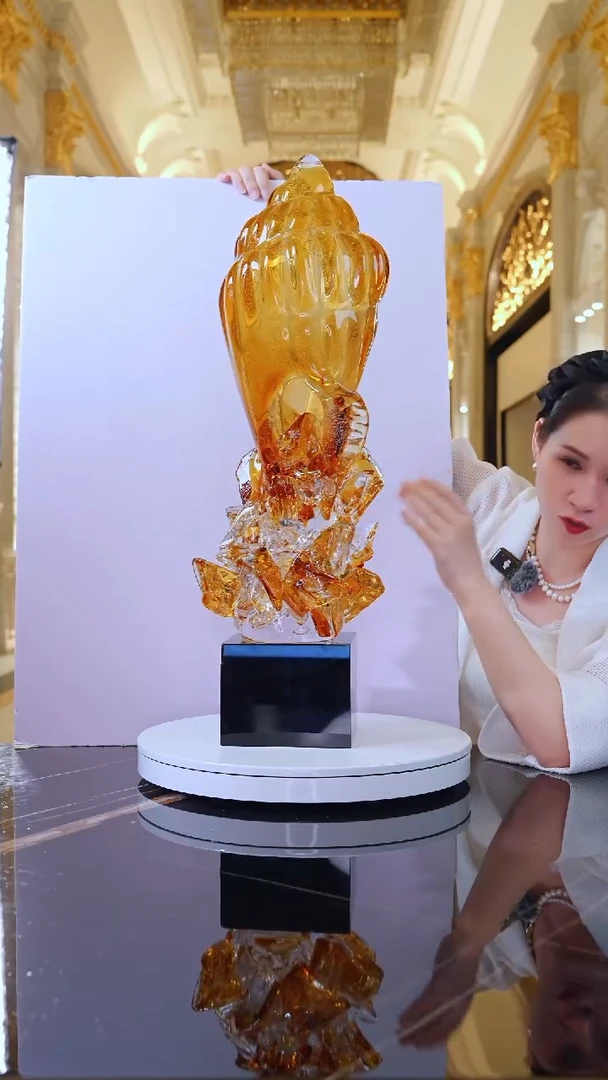 摆件AJ06565海螺大号+15*15黑