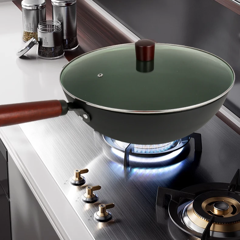 【外贸高货】品质铁锅窒氮0涂层不绣不粘锅锤纹锻打炒菜锅【已开锅】