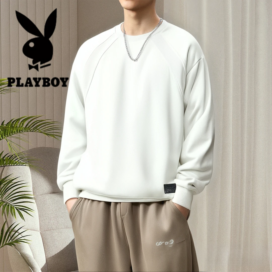 【花花公子】2025男士卫衣秋冬宽松百搭休闲男士高级感轻奢卫衣5022