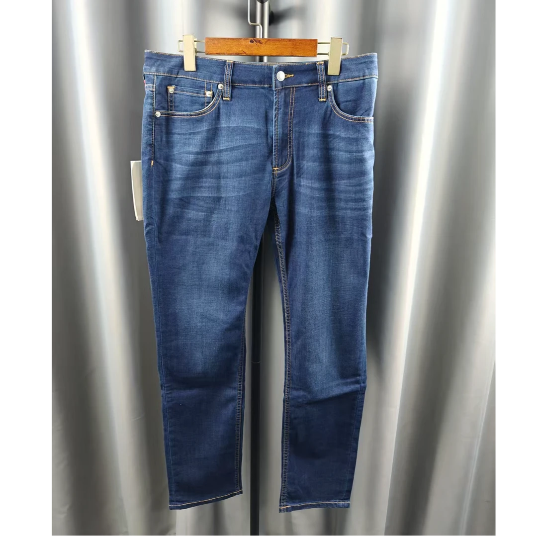 99新 Alexander McQueen/亚历山大·麦昆 男士春秋经典直筒牛仔裤