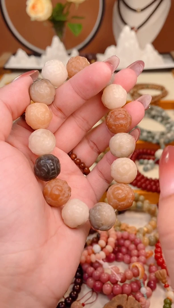 【闪购商品】菩提根/象牙果手串多宝貔貅单圈